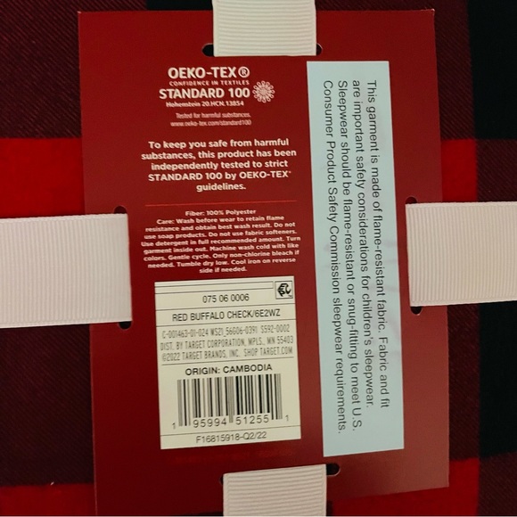 NWT Kid’s Buffalo Check Pajamas Size 5 - Picture 5 of 5